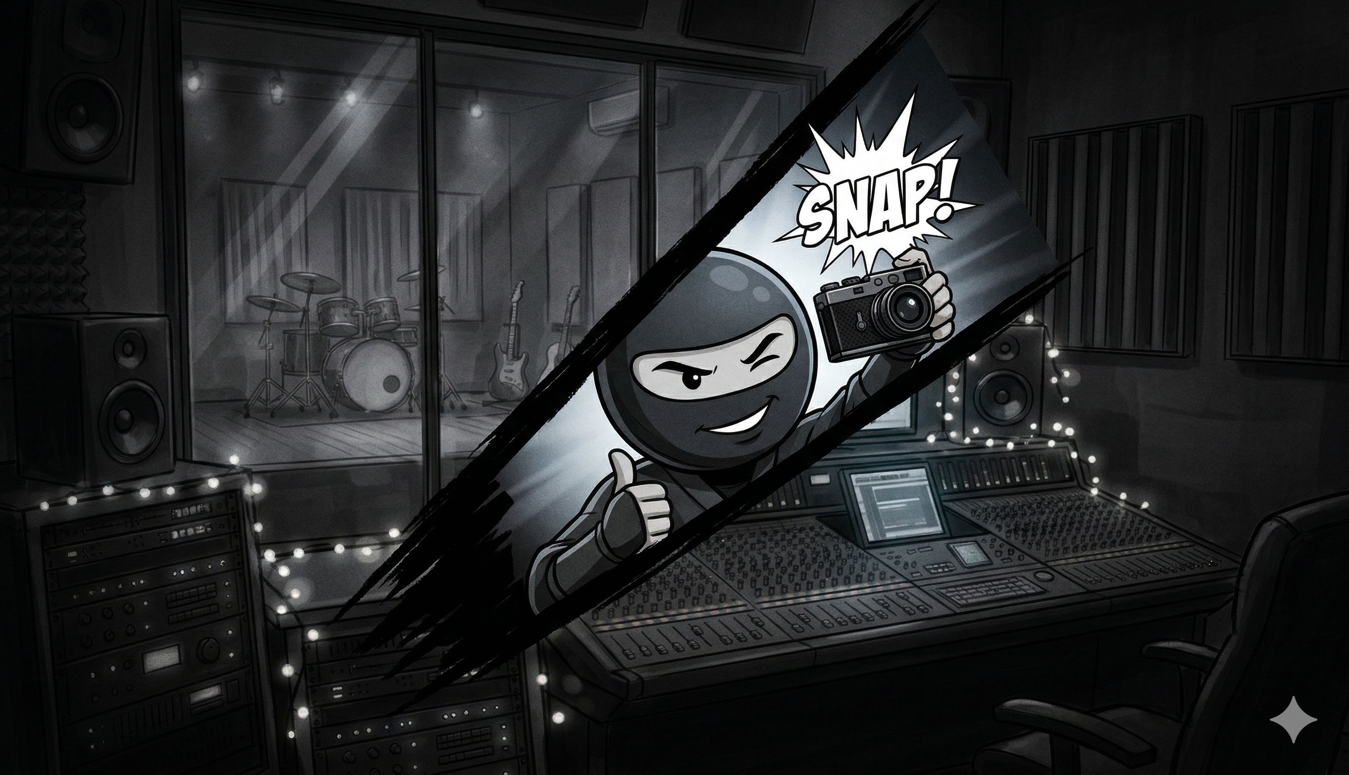 SNAP! Ninja photographer in the studio